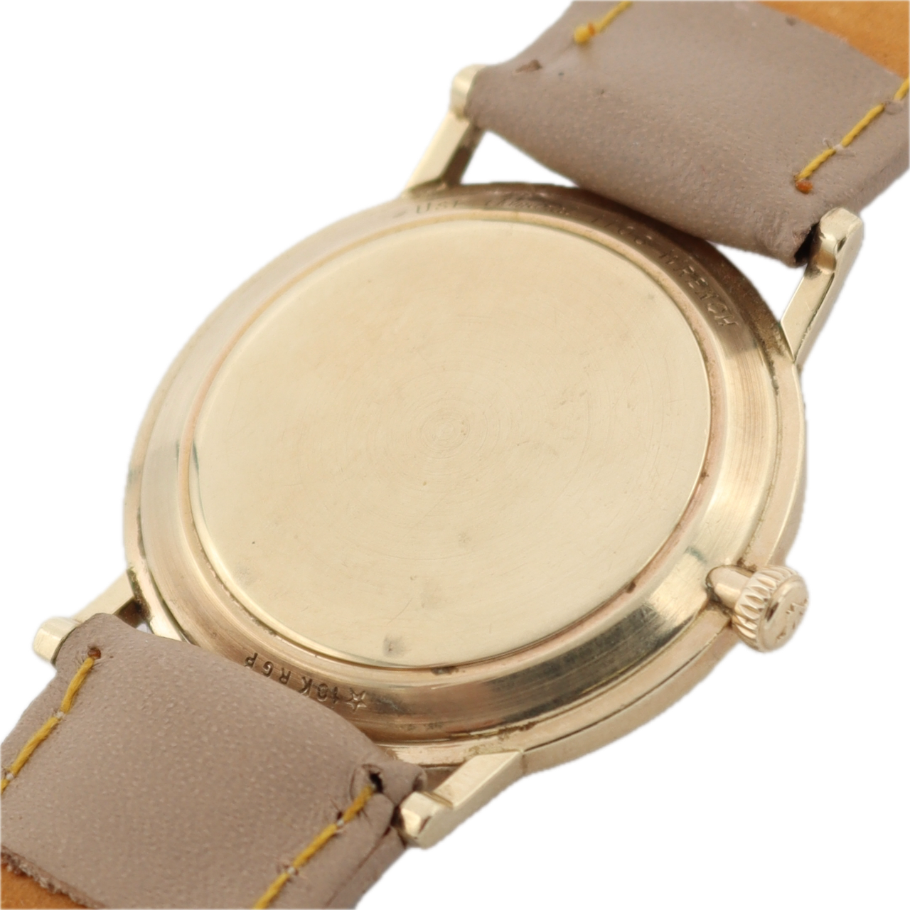 Vintage 30mm Wittnauer Sunburst Men's Mechanical Wristwatch Swiss 10k RGP