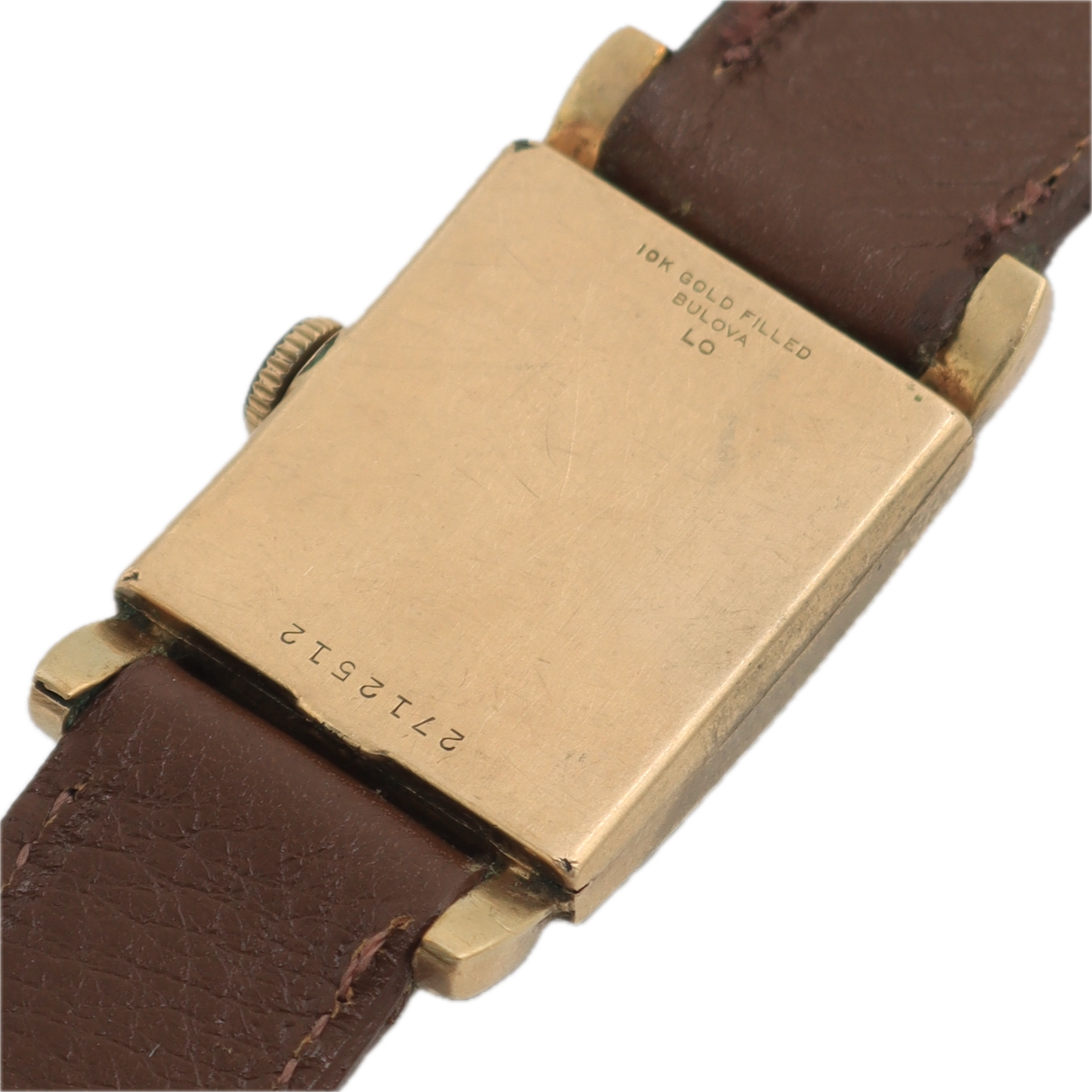 Vintage 1950 Bulova Hooded Lugs Men's Mechanical Wristwatch 8 AD Swiss 10k GF