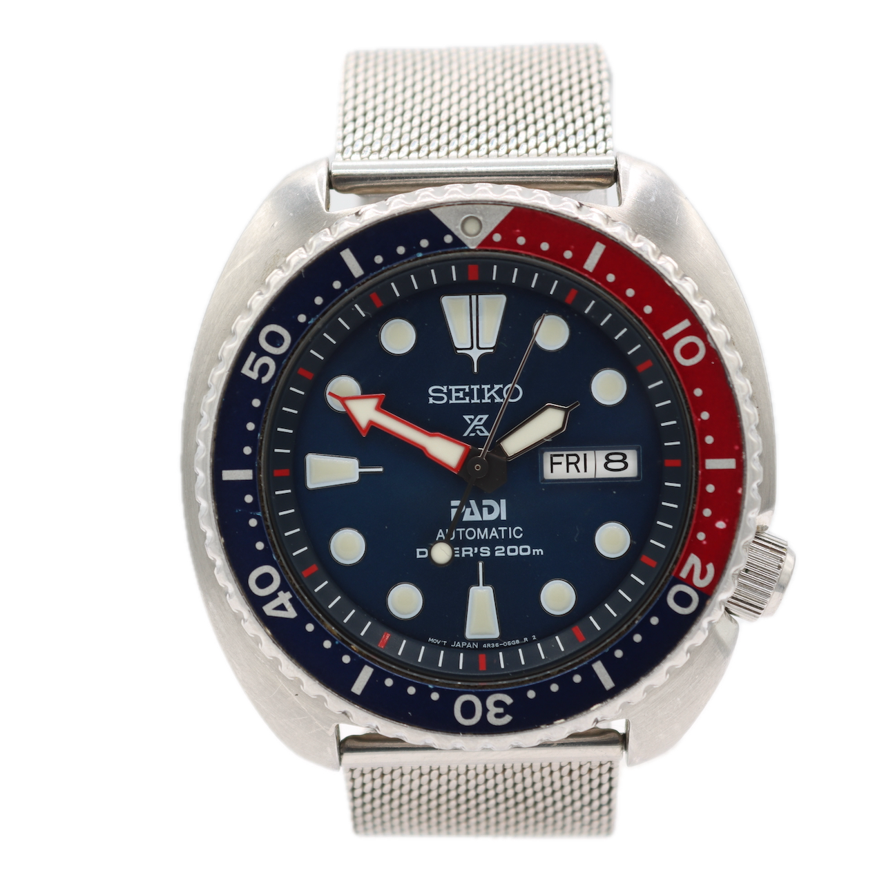 2018 Seiko 4R36-05H0 Pepsi Padi Turtle Men's Automatic Wristwatch 4R36 Steel