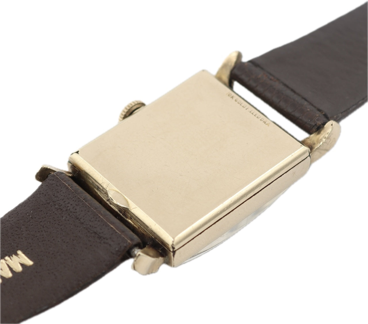 Vintage Wittnauer 583-105 Mustache Lug Men's Mechanical Wristwatch 84/1 10k GF