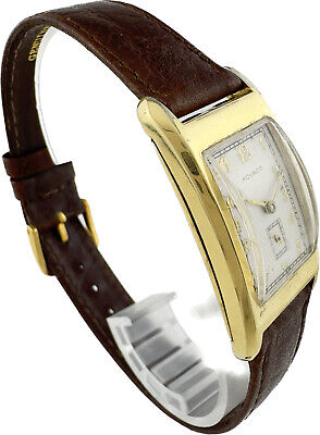 Vintage Movado Curviplan 17Jewel Men's Mechanical Wristwatch 510 14k Gold Filled