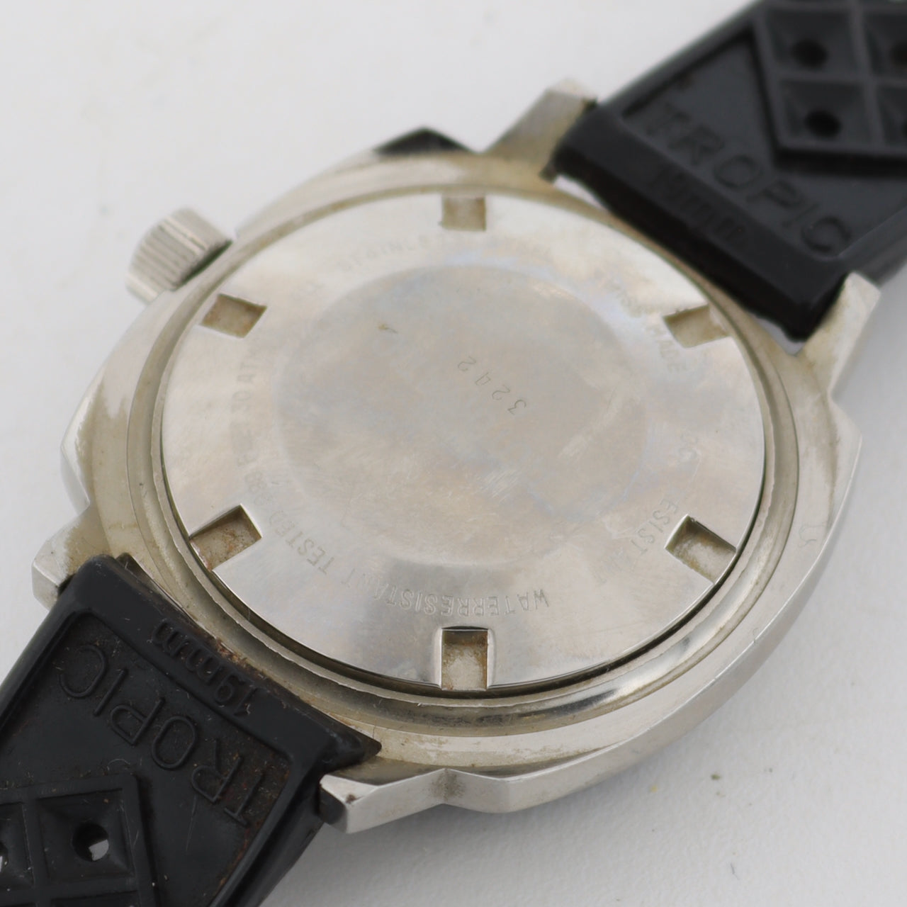 Vintage LeGran 3242 QS Blue Burst Day Date Men's Super Automatic Wristwatch