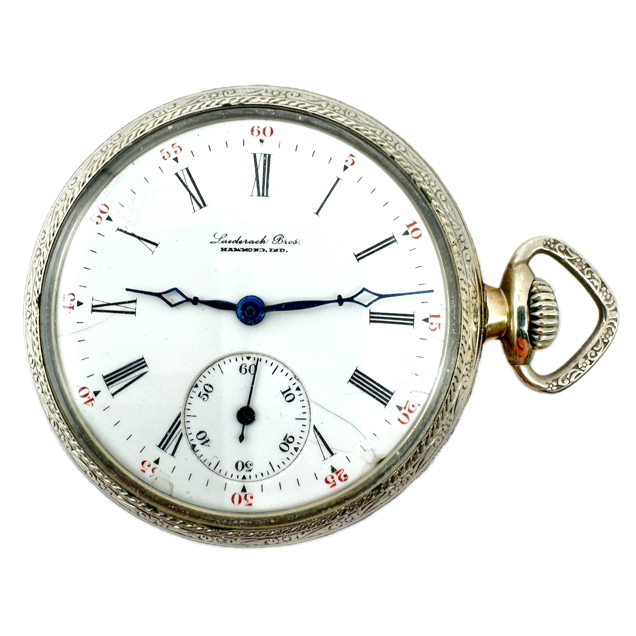 Antique 16s 1908 Illinois Engraved 11 Jewel Hunter Pocket Watch 172 Getty USA