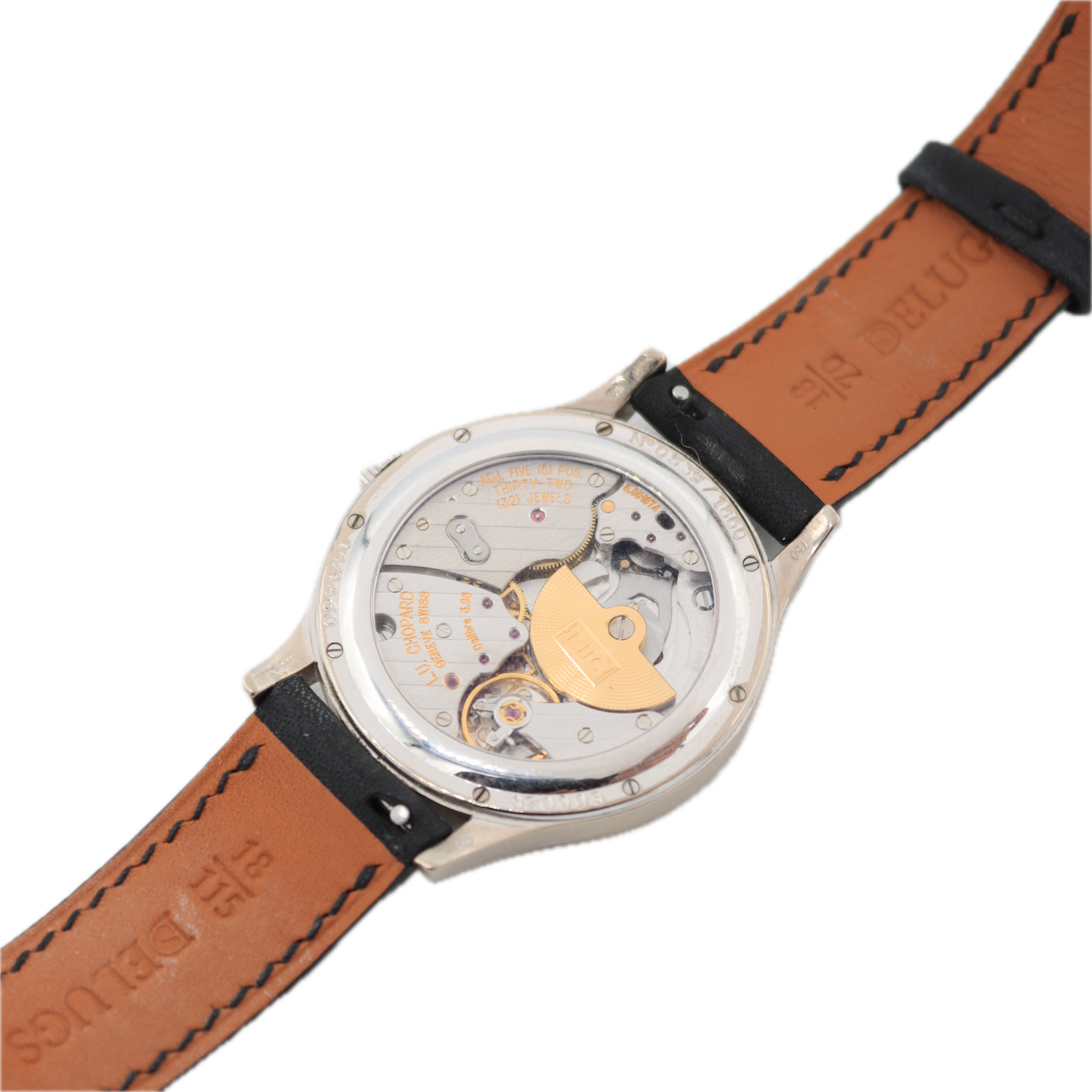 Chopard 161860-1001 L.U.C Men's Micro Rotor Wristwatch 18k White Gold Full Kit