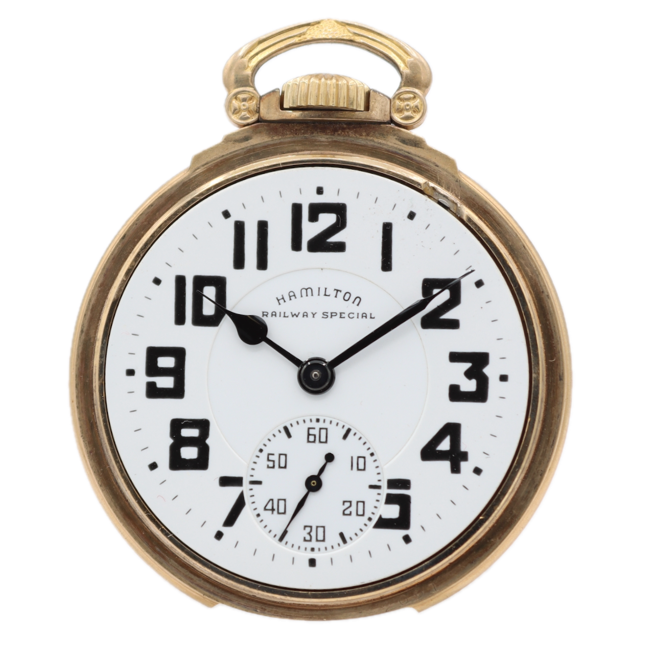 Vintage 18s 1946 Hamilton 21j Mechanical Railroad Pocket Watch 992B 10k GF USA