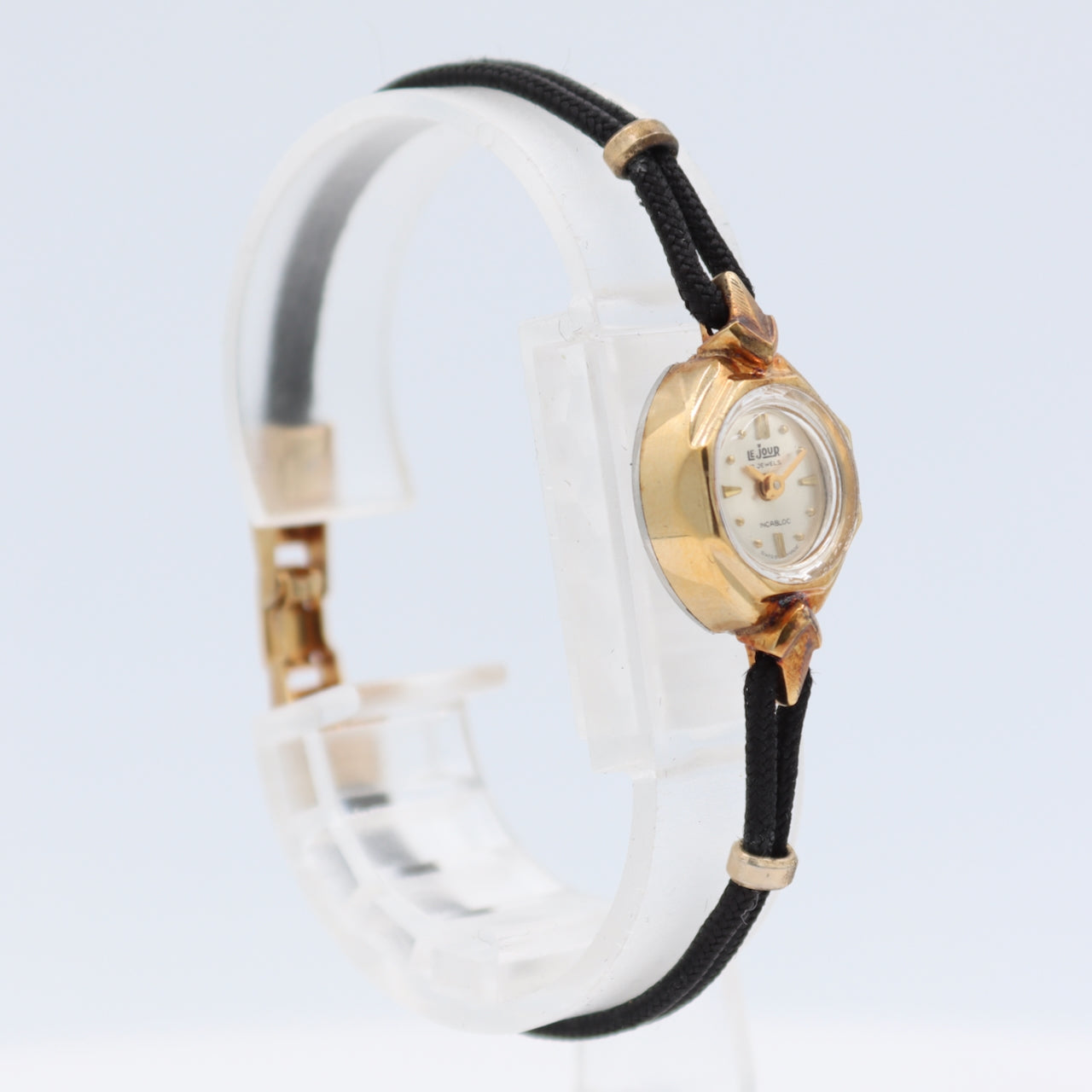 Vintage Le Jour Cocktail Ladies Mechanical Wristwatch AS 1677 Swiss 10k RGP NOS