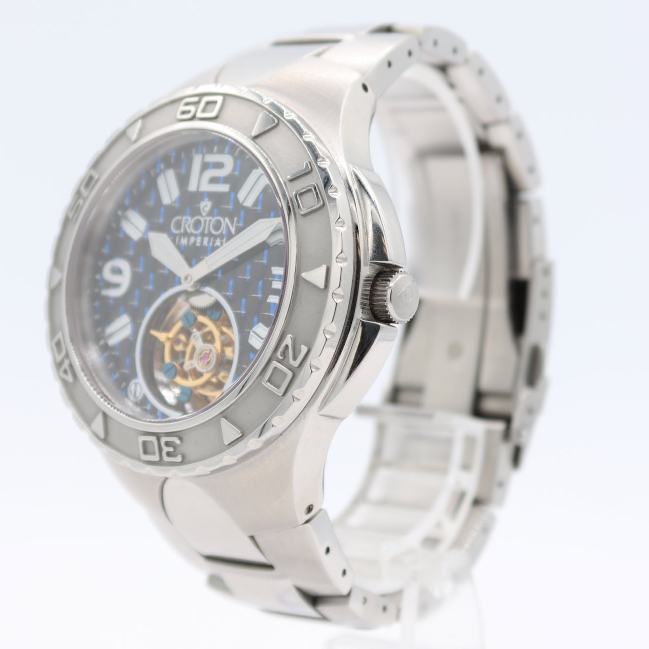 Croton CN307423 Imperial Tourbillion Men's Automatic Wristwatch USA Steel