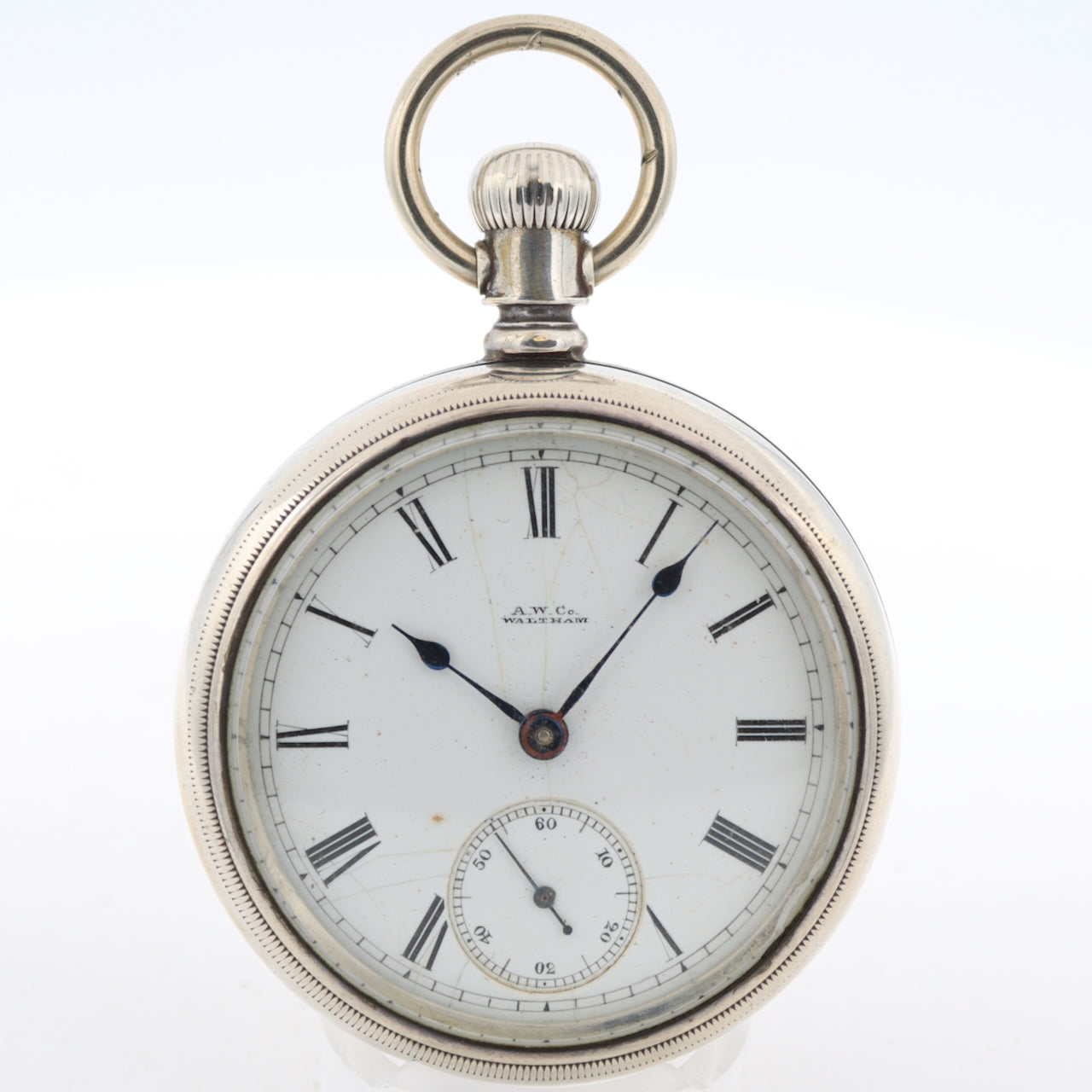 Antique 18 Size Waltham 15 Jewel Mechanical Pocket Watch 820 Nickel for Repair