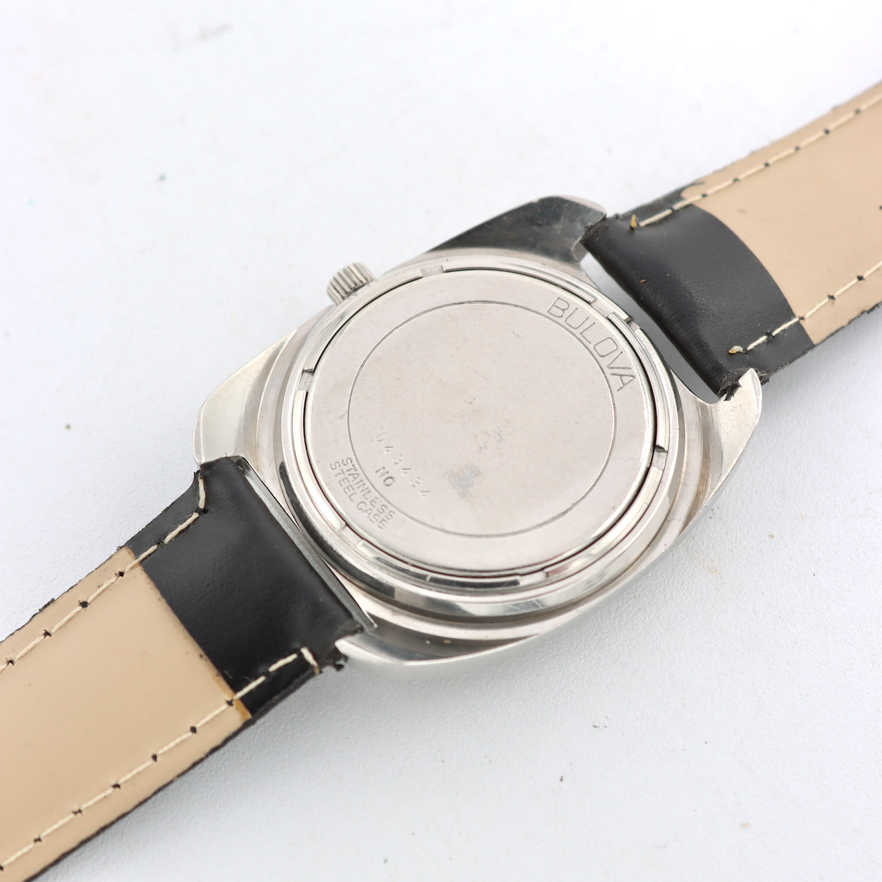 Vintage 33mm Bulova Sea King Crosshair Men's Mechanical Wristwatch 11BLC Steel