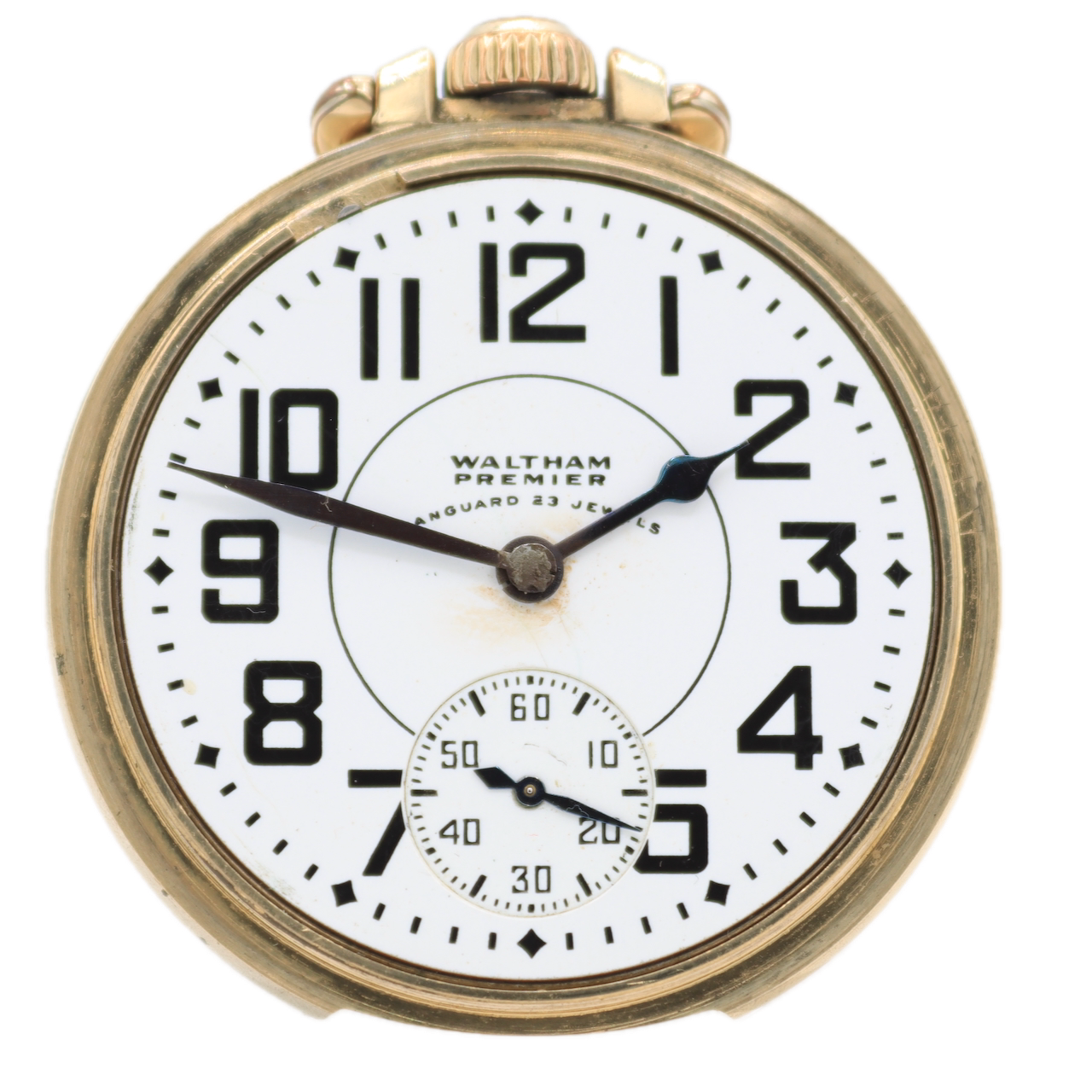 Vintage 16s 1941 Waltham Vanguard 23 Jewel Railroad Pocket Watch 1623 10k RGP