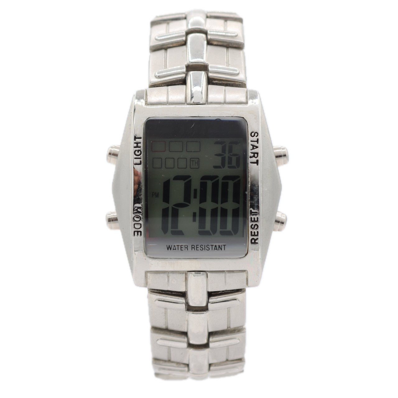 Vintage Voit 9284 Digital Sports Men's Digital LED Wristwatch Steel With Box