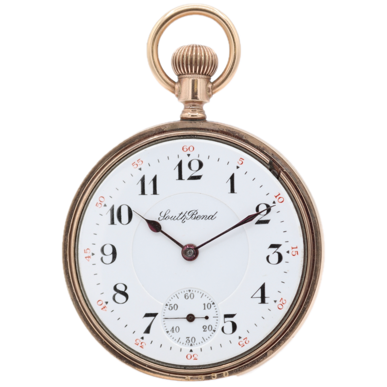 Antique 18s 1910 South Bend Studebaker 17j Railroad Pocket Watch 223 20 Year GF