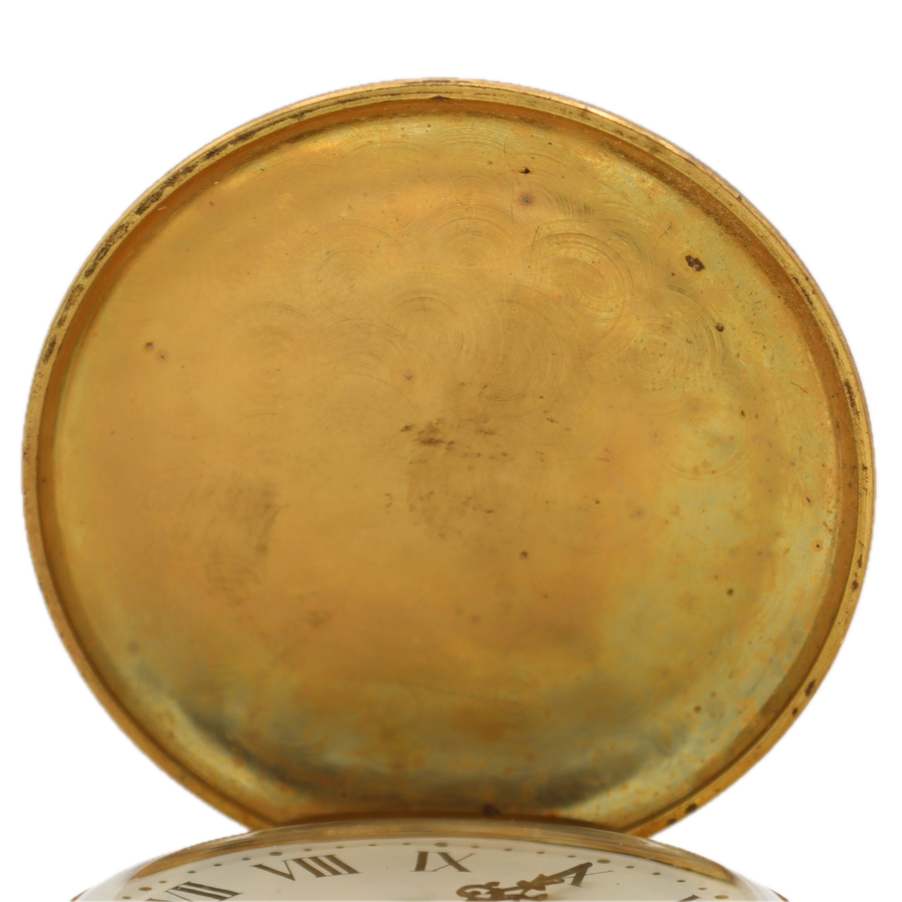 Vintage Helzberg Hunting Scene Mechanical Hunter Pocket Watch Unitas 6498 Swiss