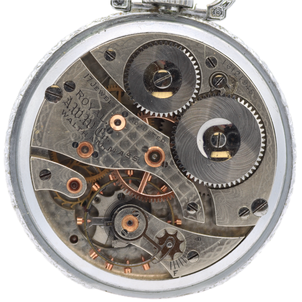 Antique 16 Size Waltham 17 Jewel Mechanical Pocket Watch Royal Running