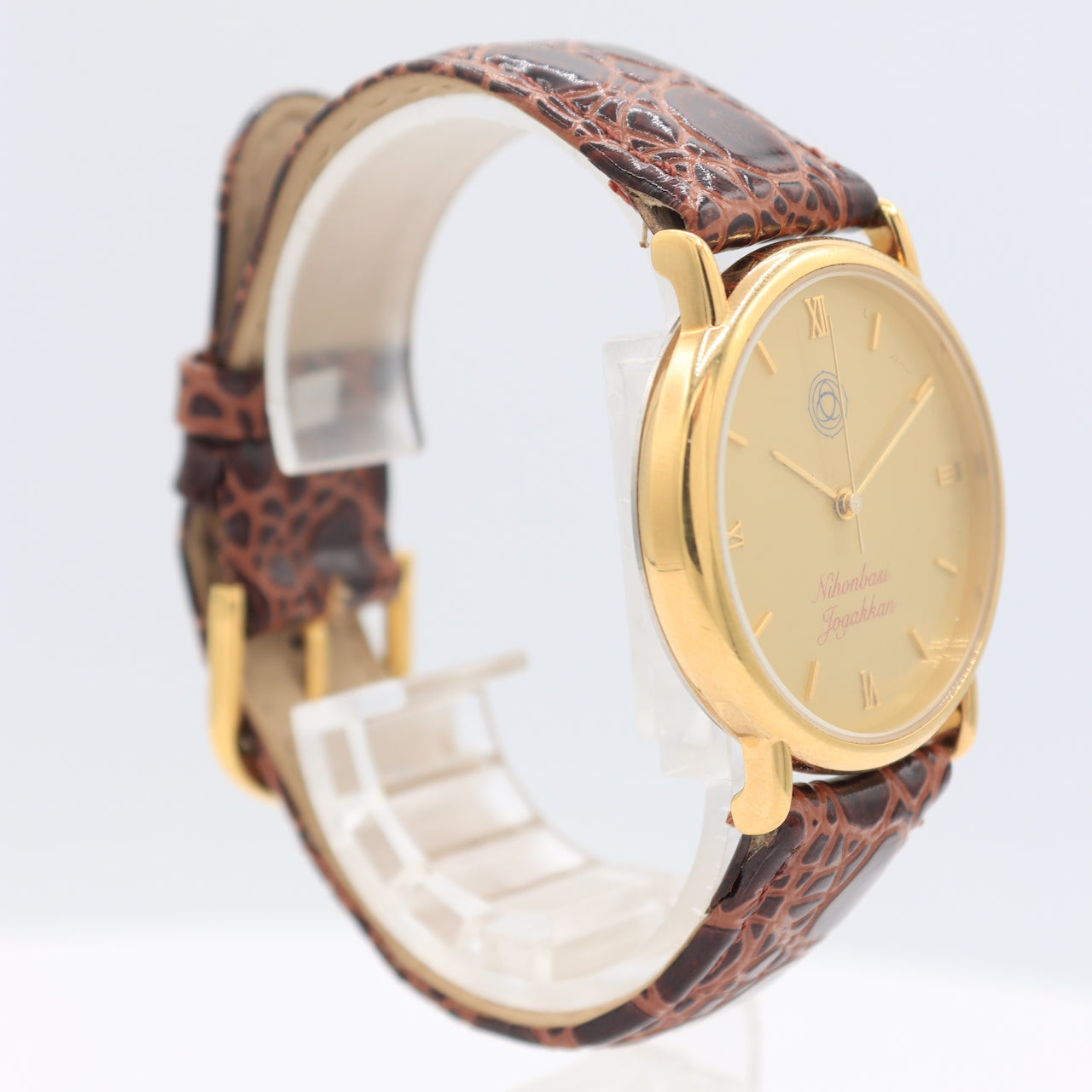 Vintage Unbranded Nihonbasi Jogakkan Men's Quartz Wristwatch Japan Gold Tone