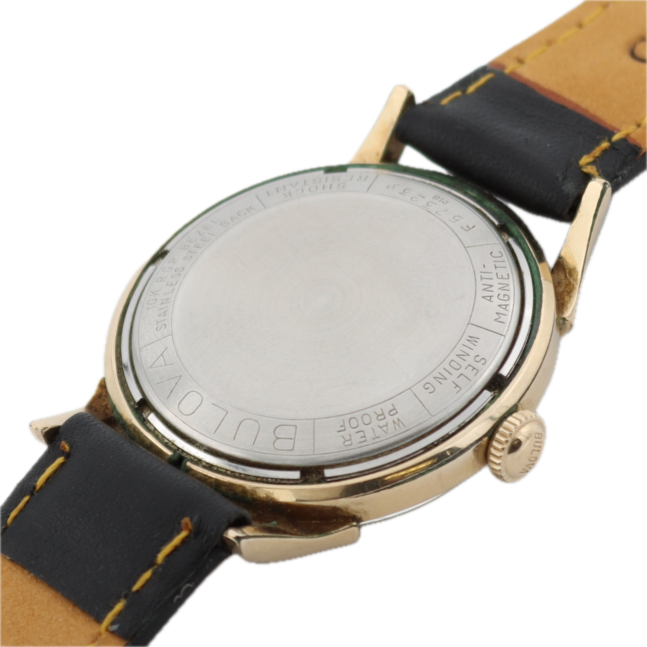 Vintage 1968 Bulova 2062 Elegant Men's Mechanical Wristwatch 11BLAC 10k RGP