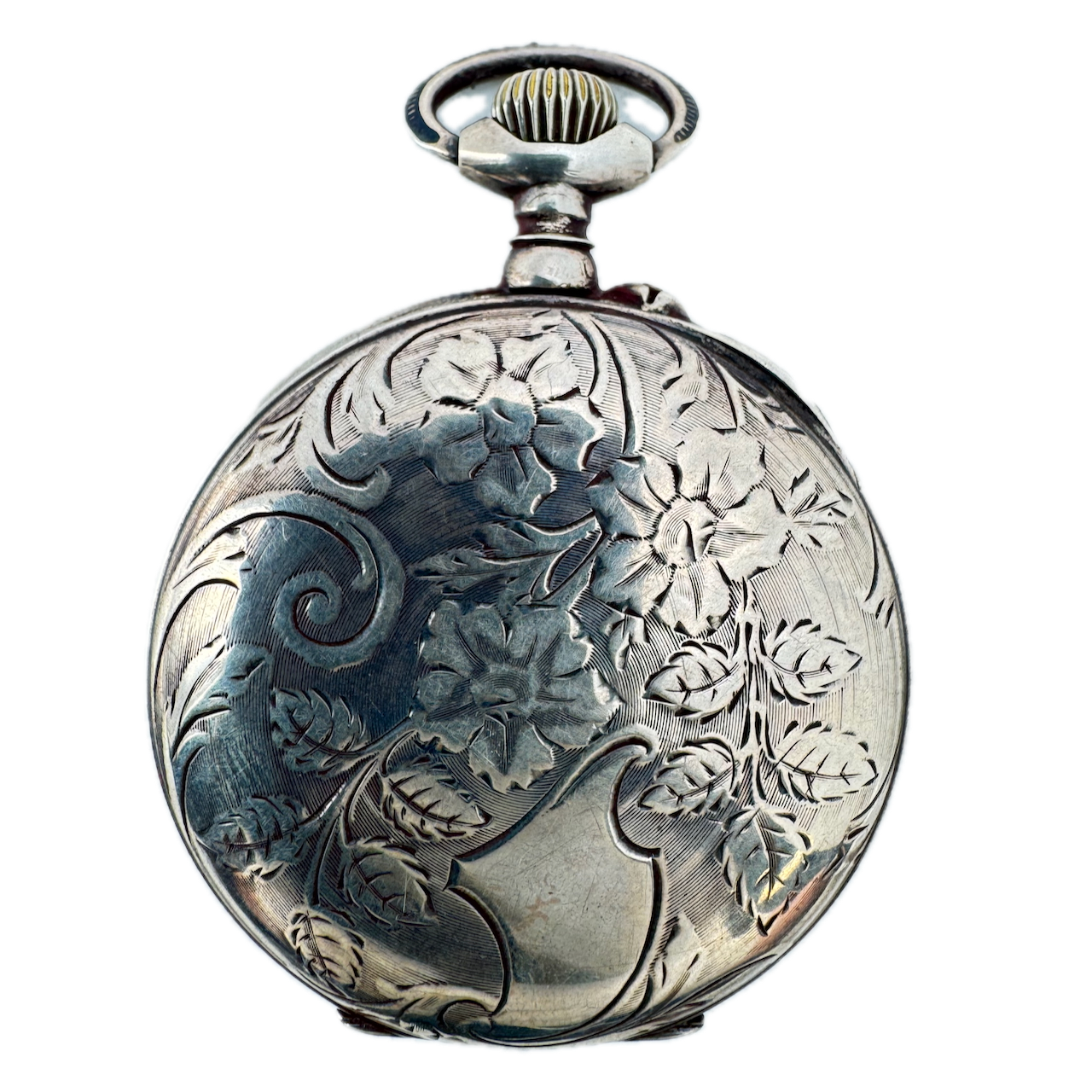 Antique Unbranded Cylinder Escapement Pocket Watch Sterling Silver France
