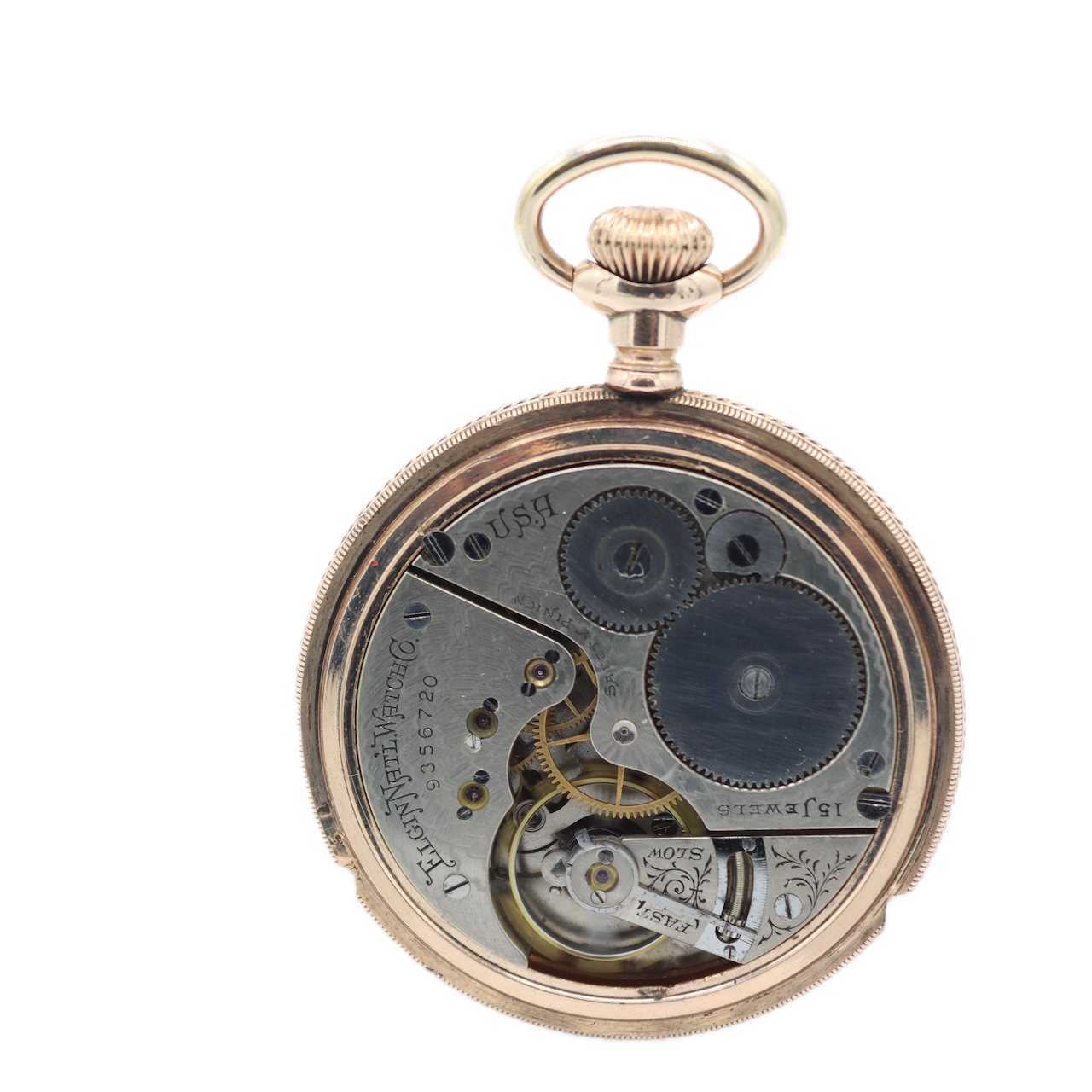 Antique 16s 1902 Elgin Multi-Color 15 Jewel Pocket Watch 257 Gold Filled