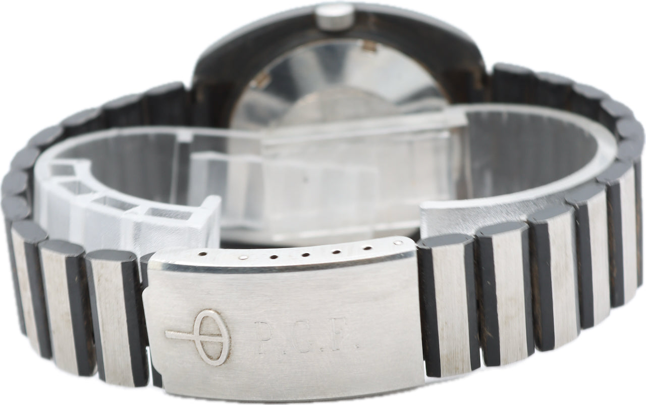 Vintage 38mm Baylor PVD & Steel Men's Automatic Wristwatch 2782 Swiss Steel