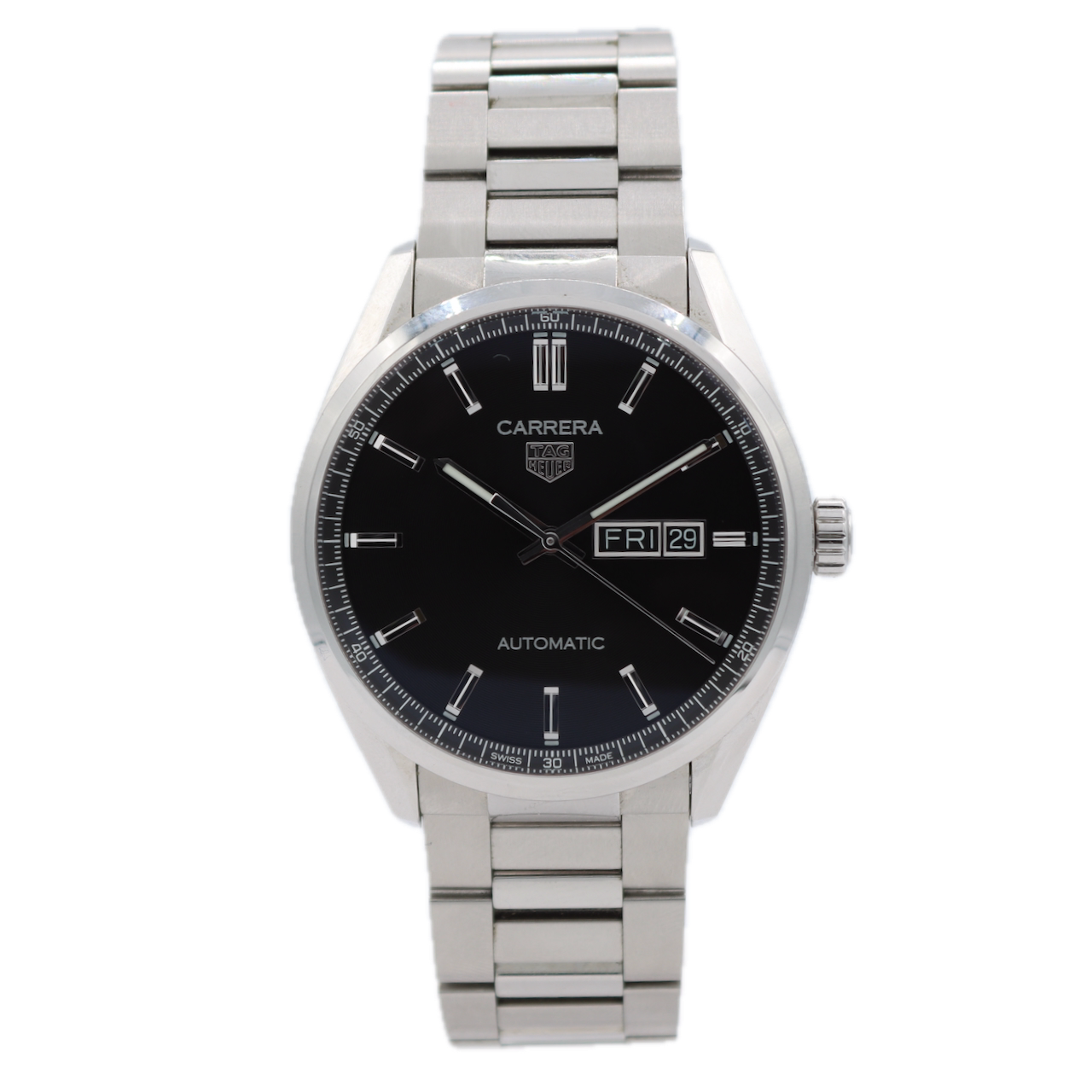 Vintage 41mm TAG Heuer WBN2010 Carrera 26j Men's Automatic Wristwatch 5 Swiss
