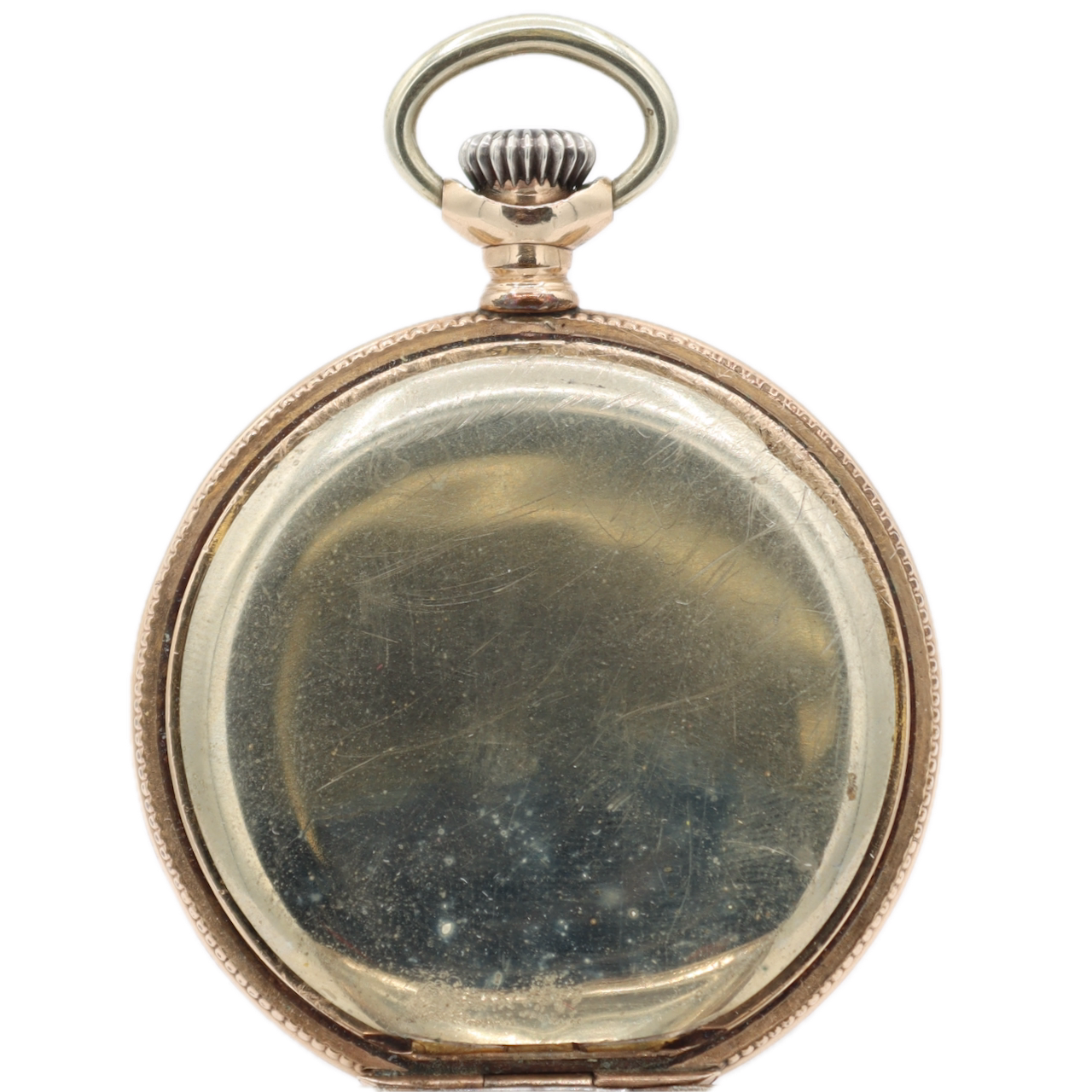 Antique 6s 1898 Waltham Sterling Gold Gilt 7j Mechanical Hunter Pocket Watch J
