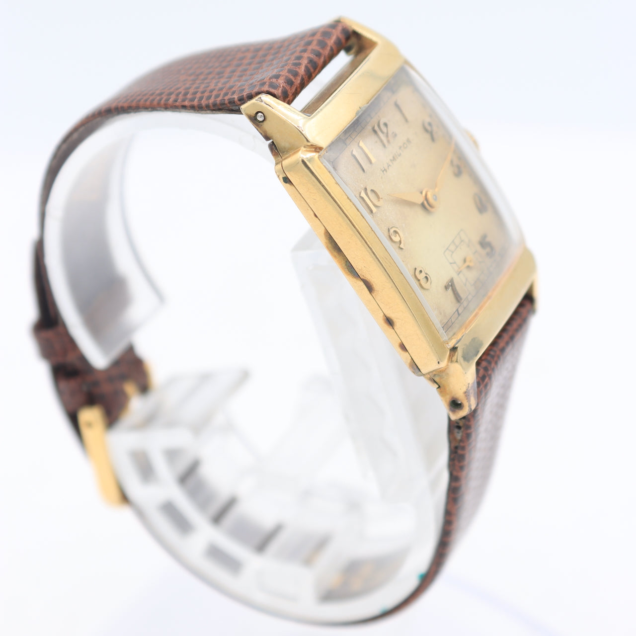 Vintage Hamilton Cedric Men's Mechanical Wristwatch 982 USA 14k Gold Filled