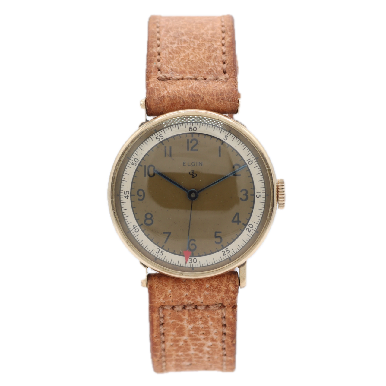 Vintage 1945 Elgin 6606A Tactical Dial Men's Mechanical Wristwatch 539 10k GF