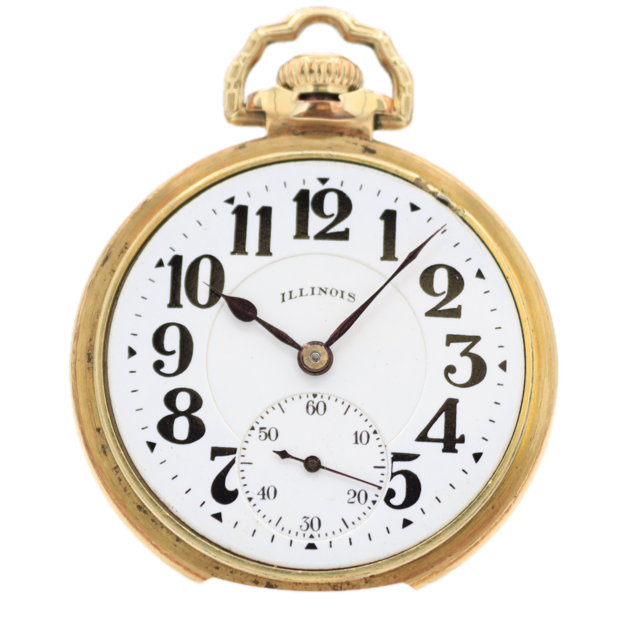 Antique 16s 1923 Illinois 21j Mechanical Railroad Pocket Watch Bunn Special