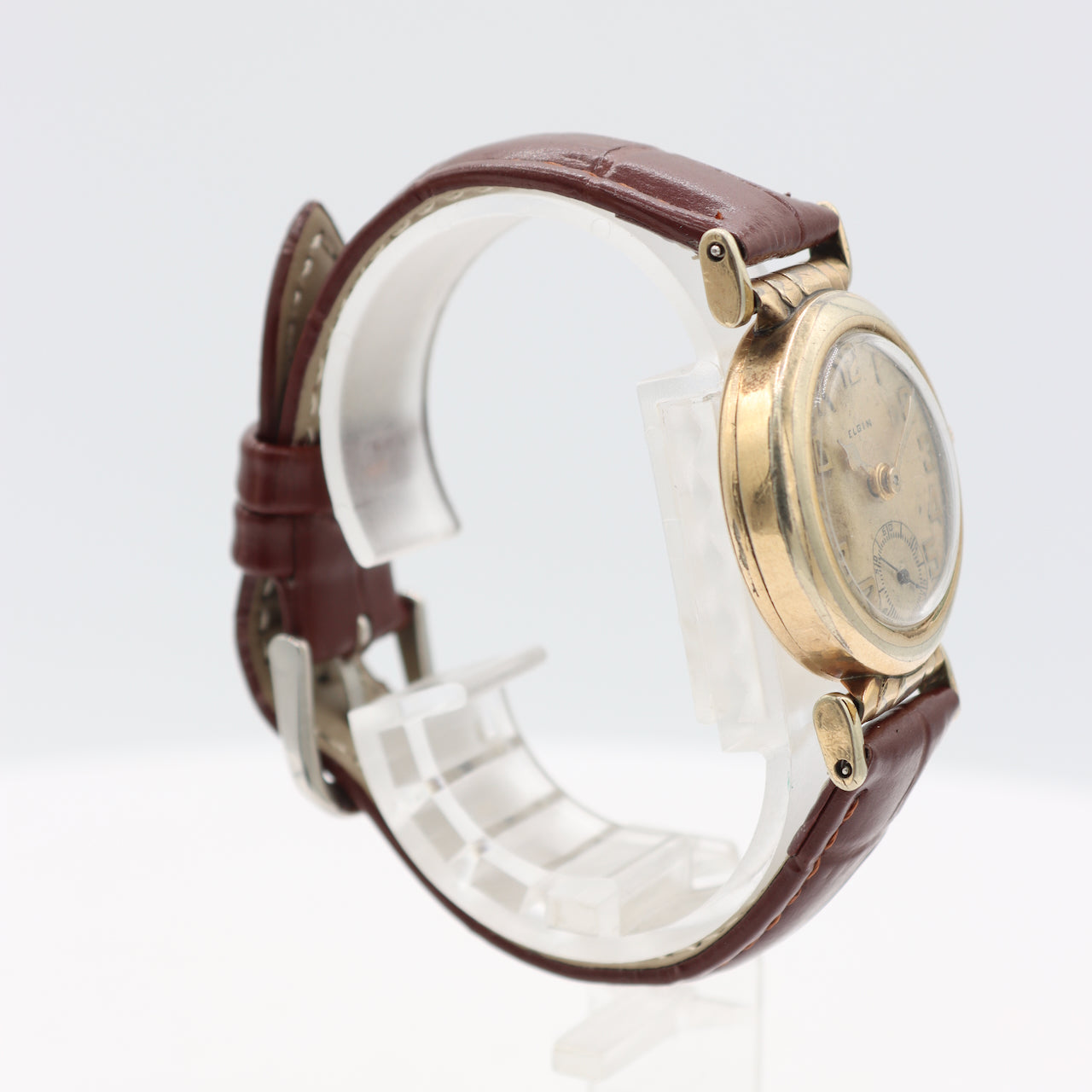Vintage Elgin Flex Lug Men's Mechanical Wristwatch 485 10k Rolled Gold Plated