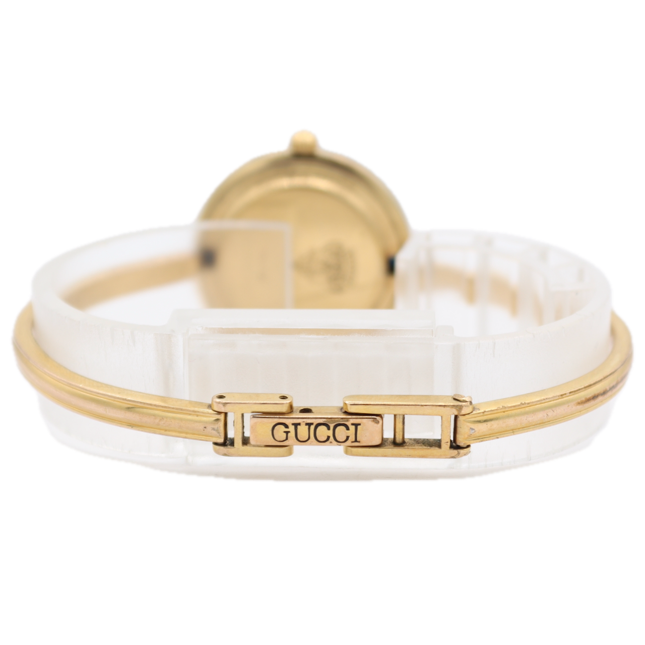 26mm Gucci 11/12 Swap Bezel Ladies Quartz Wristwatch Swiss Gold Plated