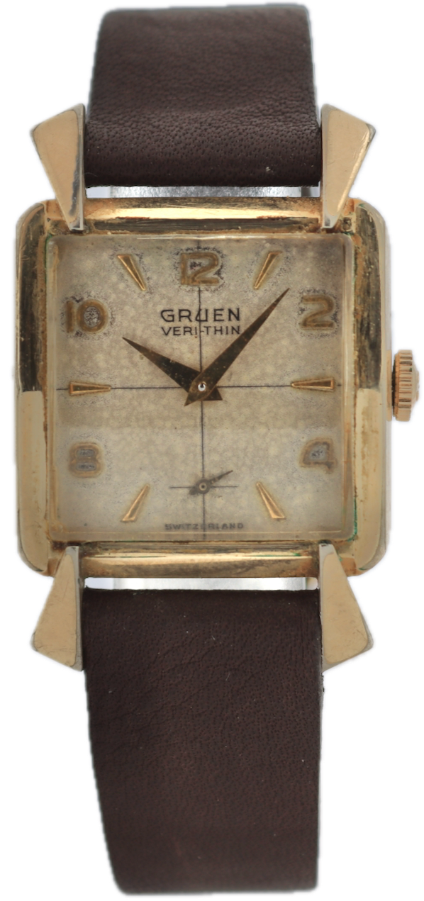 Vintage Gruen 415/824 Veri-Thin Crosshair Men's Mechanical Wristwatch 415