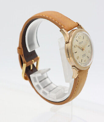 Vintage 30mm Baylor 21 Jewel Men's Bumper Automatic Wristwatch 1250 Swiss 10k GF