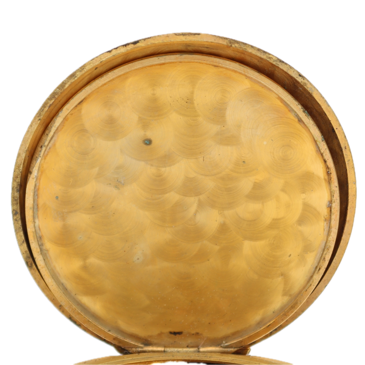 Vintage Arnex Equestrian Mechanical Hunter Pocket Watch Unitas 6498 Gold Tone