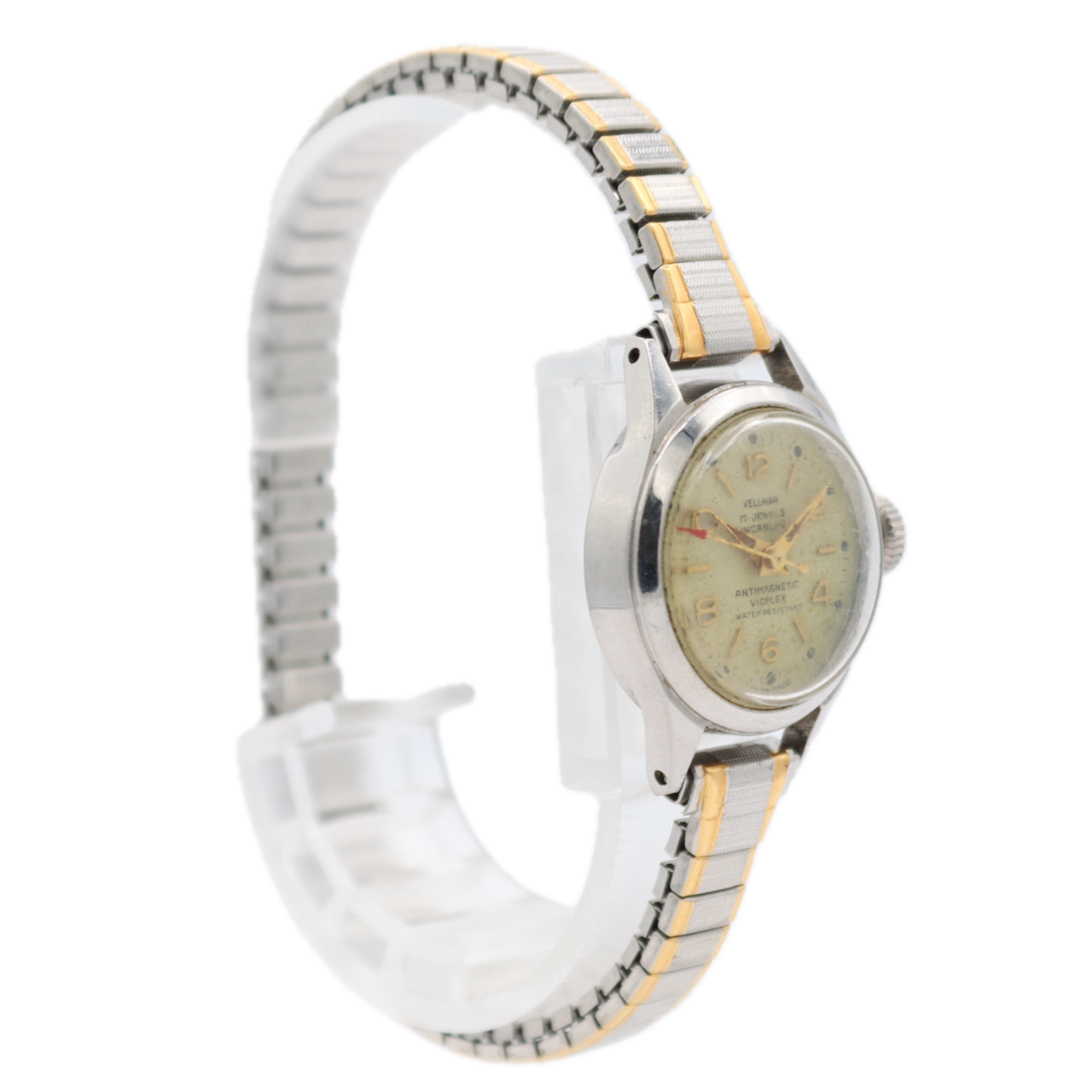 Vintage 23mm Vellmar Vicflex Ladies Mechanical Wristwatch A.Schild 1240 Steel