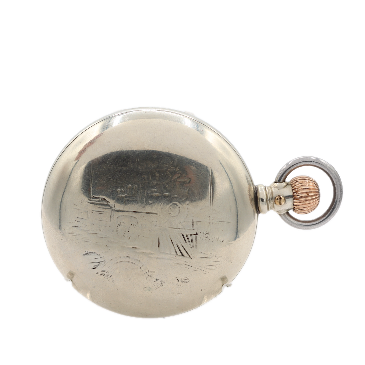 Antique 18s 1880 Appleton Tracy & Co. Locomotive Hunter Config. Pocket Watch