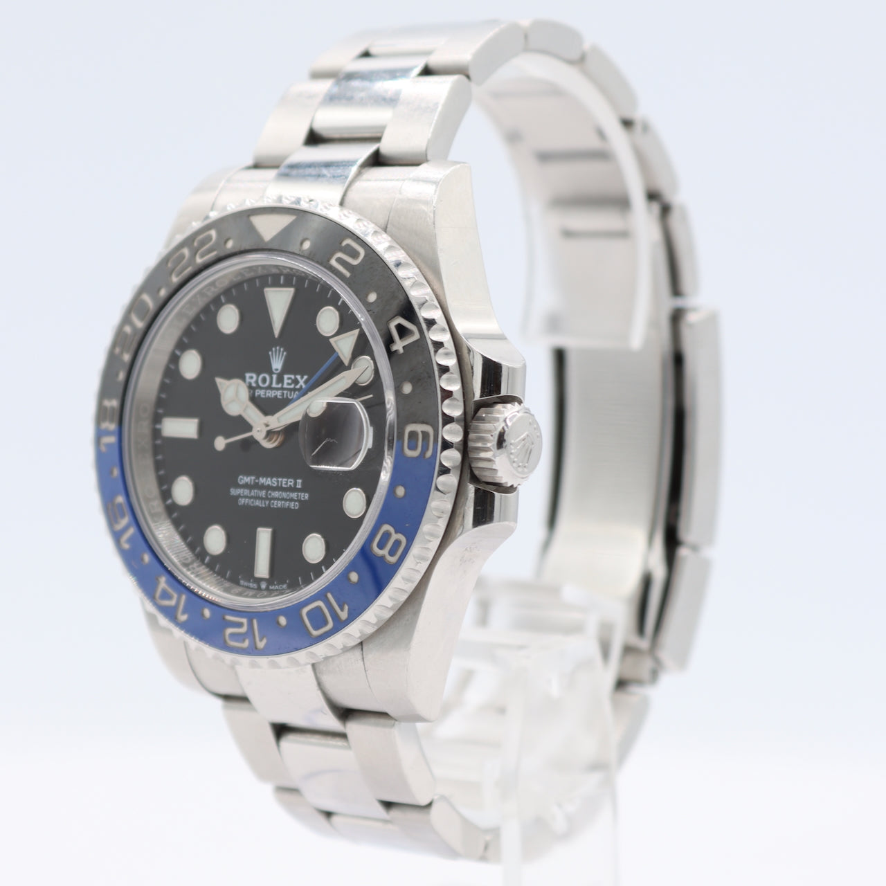 40mm Rolex GMT Master II Men's Automatic Wristwatch 3285 Swiss Steel "Batman"