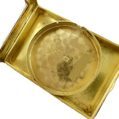 Vintage Omega Men's Mechanical Wristwatch 19.4 18k Solid Gold Tank Wire Lug wBox