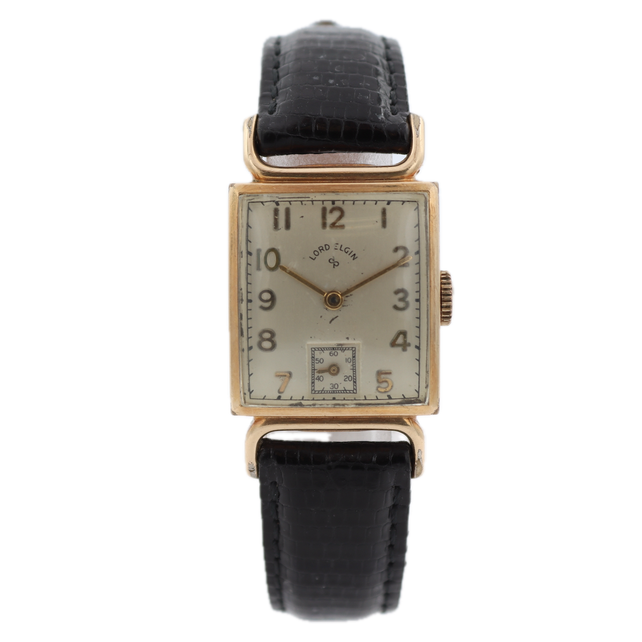 Vintage Lord Elgin 4609 21 Jewel Men's Mechanical Wristwatch 559 14k GF
