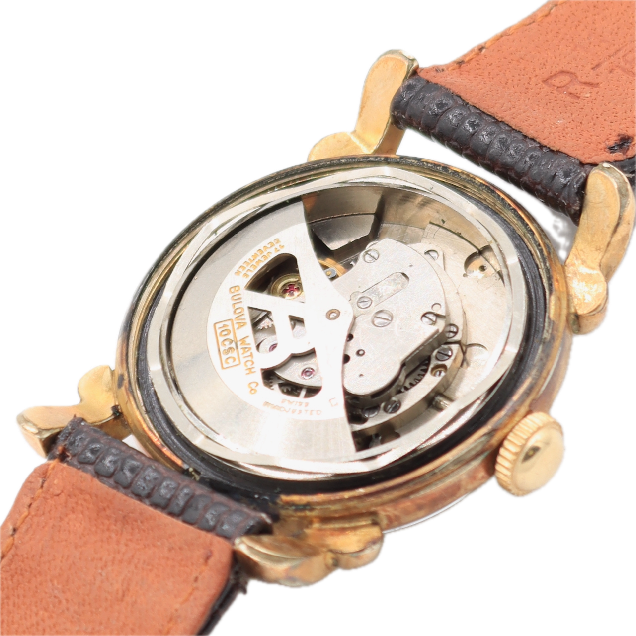 Vintage 31mm Bulova 8013446 Clipper Men's Automatic Wristwatch 10CSC Two Tone