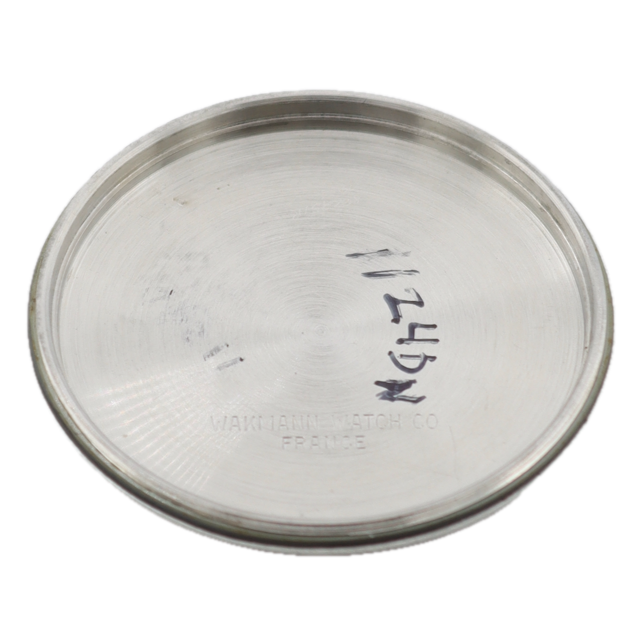 Vintage Wakmann Black Dial Men's Chronograph Wristwatch Venus 188 France Steel