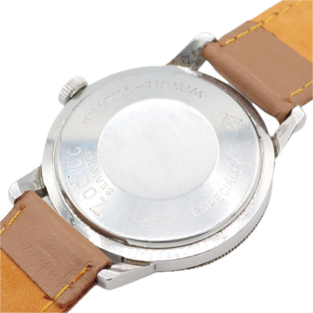 Vintage Zodiac Sea Wolf 17 Jewel Men's Automatic Wristwatch 70-72 Swiss Steel