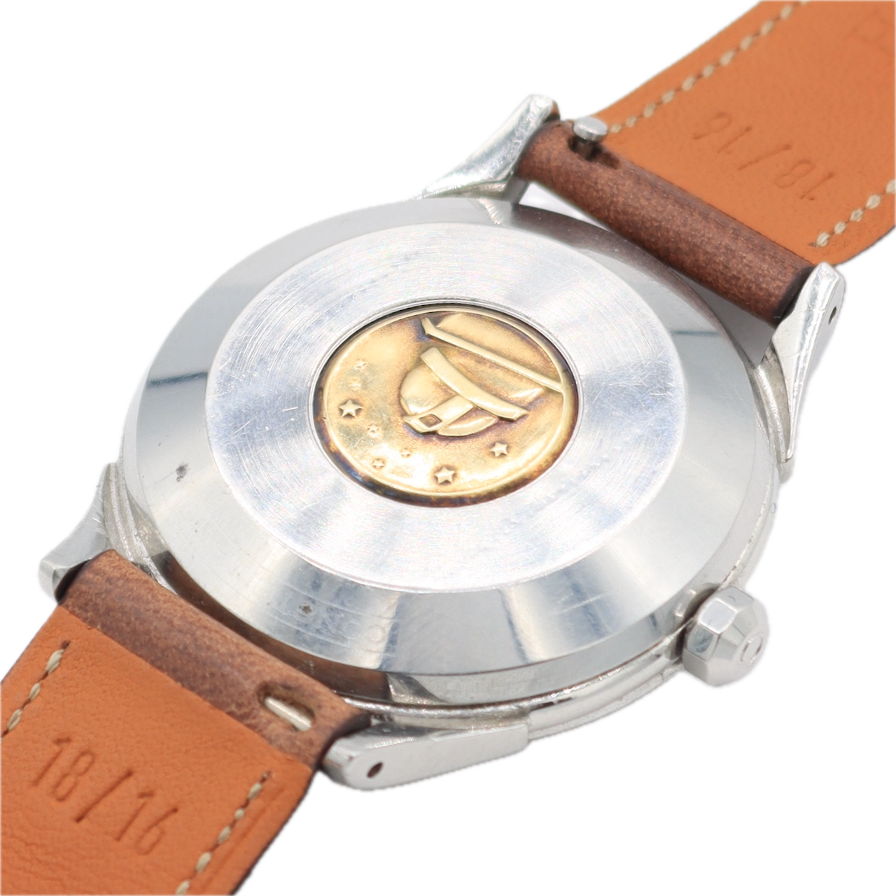 Vintage 35mm Omega 2852 Constellation Pie Pan Men's Automatic Wristwatch Steel
