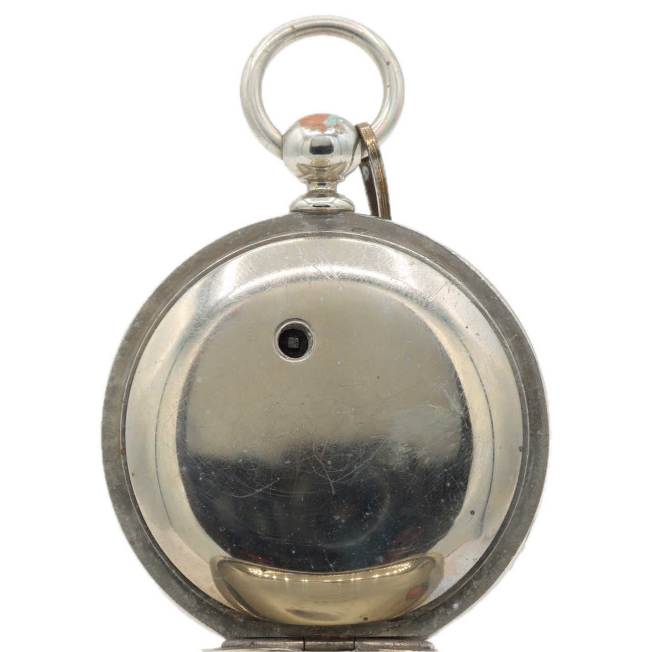 Antique 18s 1884 Hampden 7j Key Wind Pocket Watch Springfield Silverine USA