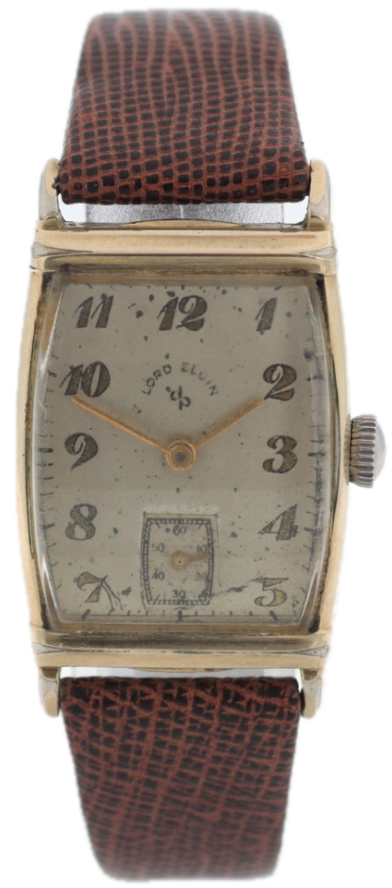 Vintage Lord Elgin Dura-power Men's Mechanical Wristwatch 559 USA 14k GF