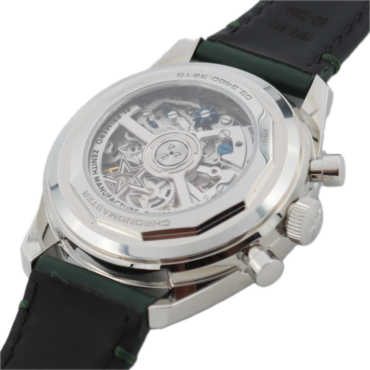 38mm Zenith 03.3400.3610 El Primero Boutique Green Men's Chronograph Wristwatch