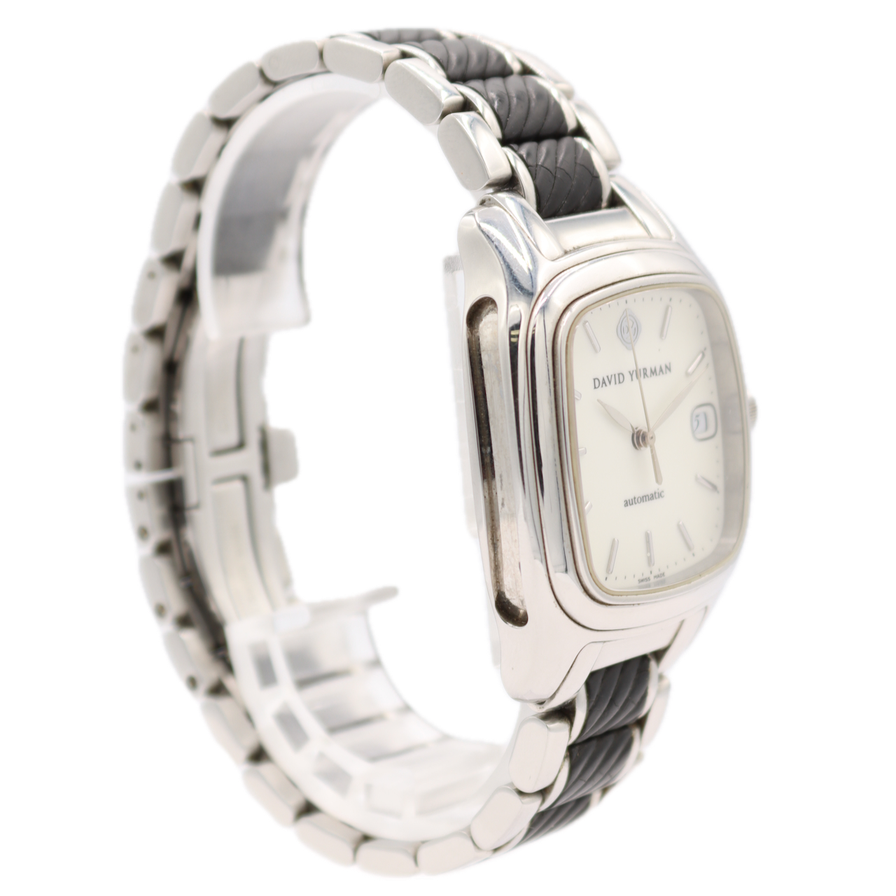 Vintage 36mm David Yurman Thoroughbred Men's Automatic Wristwatch Swiss Steel