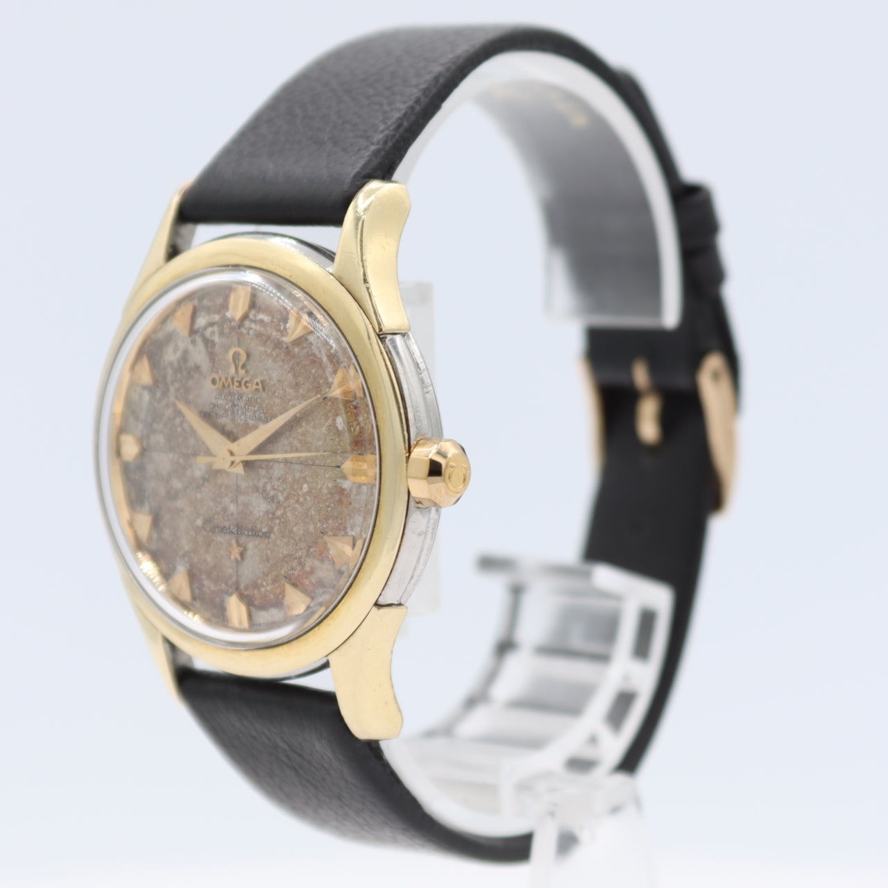 1956 Omega 2852-1SC Constellation Pie Pan Men's Wristwatch 505 Gold Capped