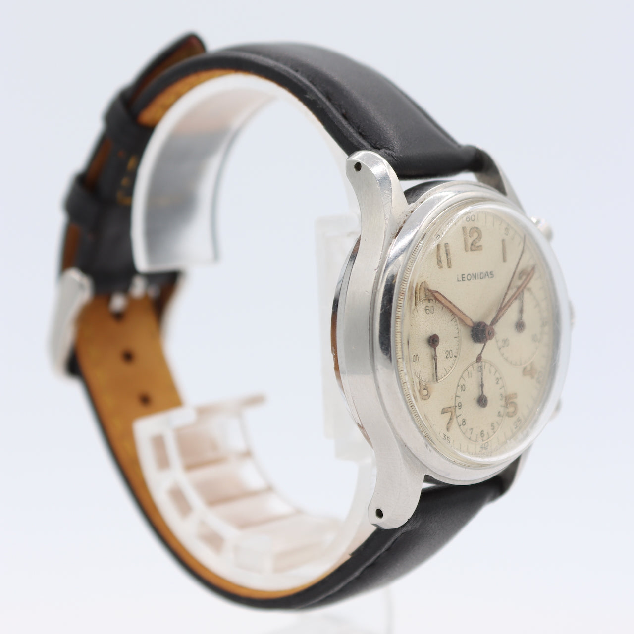 Vintage Leonidas 754 Men's Chronograph Wristwatch Valjoux 72 Steel Pre Heuer