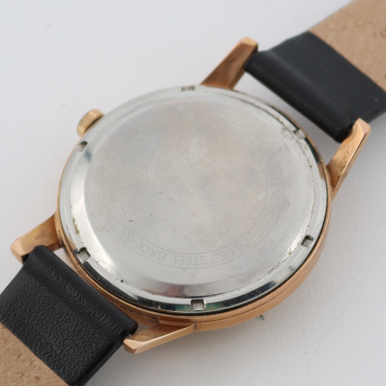 Vintage 34mm Waltham Incabloc 17j Men's Automatic Wristwatch Font 65 Swiss