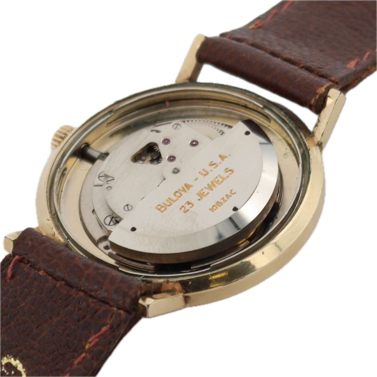 Vintage 33mm Bulova Regatta 23 Men's Automatic Wristwatch 10BZAC USA 10k RGP